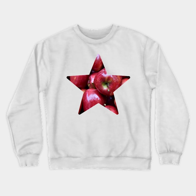 Apple Fruit Star Crewneck Sweatshirt by NAGANIES